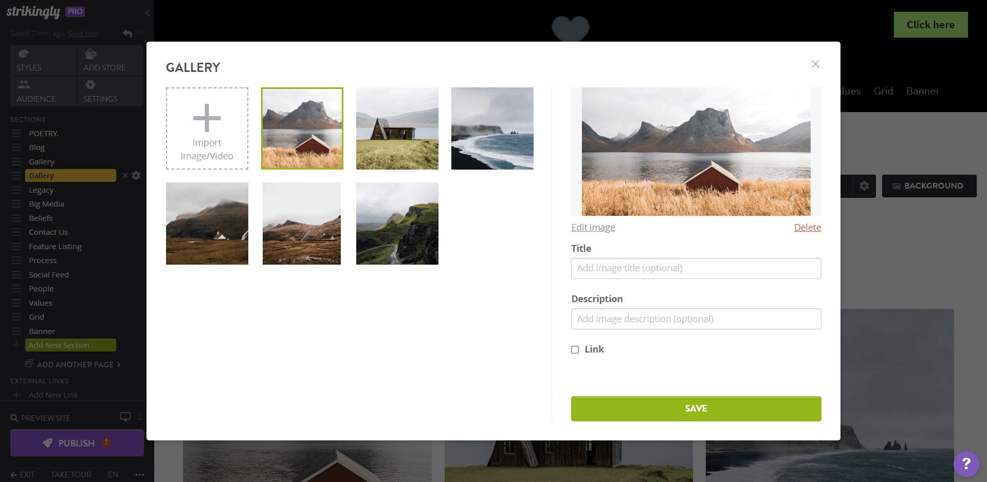 在網站添加相冊版塊 在網站添加相冊版塊